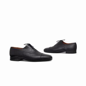 1.3k$ J.M. Weston Men’s Black Leather Cap Toe Oxford Handmade France US 11 E